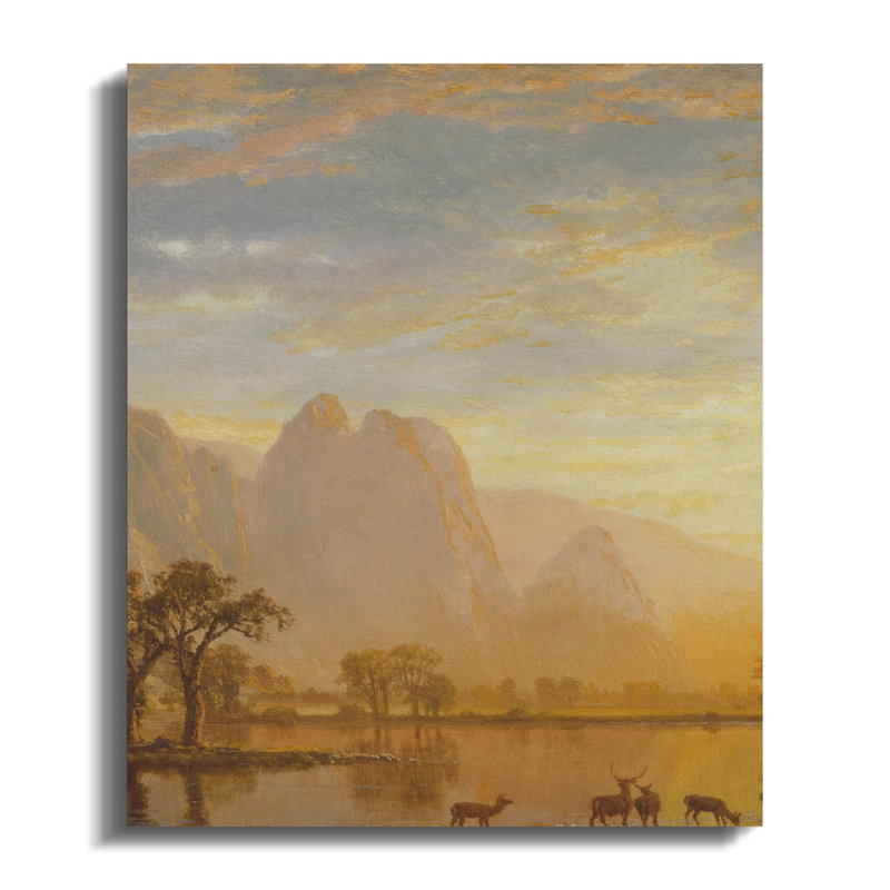 Haddad 1 Piece Wrapped Canvas Wall Art Set, 24x30
