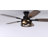 52 Inch Flush Mount Ceiling Fans With Lights And Remote Control Low Profile Farmhouse Ceiling Fan Black&Gold-315228310-314966849