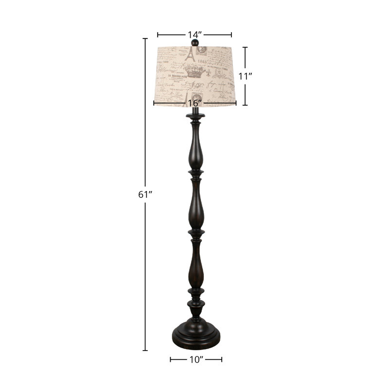 Lampe sur pied en polyrésine 61 po
