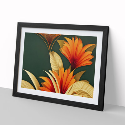 Spectacular Flowers Deco - Framed Print