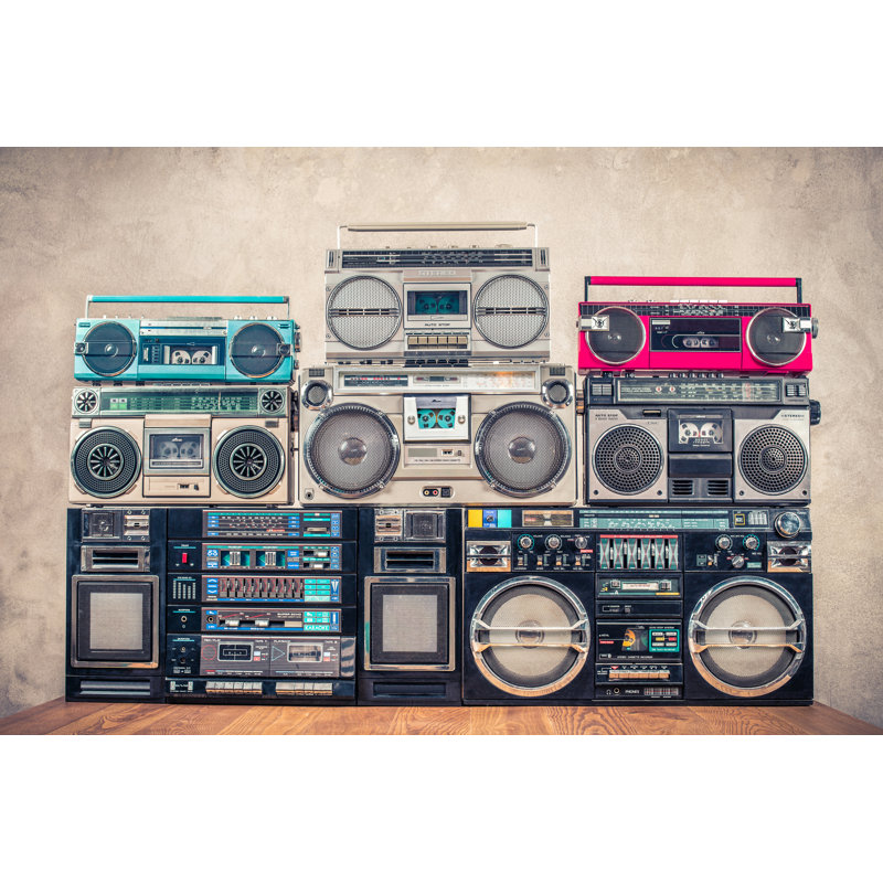 Radio Cassette Tape by BrAt_PiKaChU - Wrapped Canvas Print, 30cm H x 46cm W x 3.8cm D