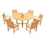 Devon Outdoor Teak Dining Set-1931716010-1931716013