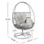 Chaise longue pivotante en osier Reno
