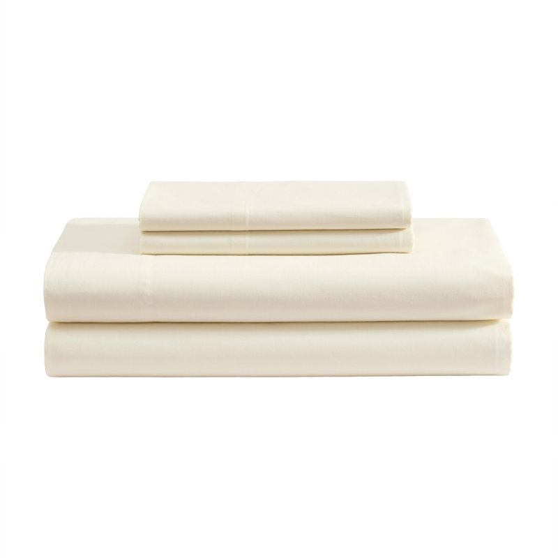 Ensemble de draps 100% coton Laura Ashley, Ensemble de draps pour lit simple avec une taie d', Bleu héritage héritage