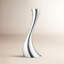 Cobra Stainless Steel Floor Candlestick-46556759-46556760