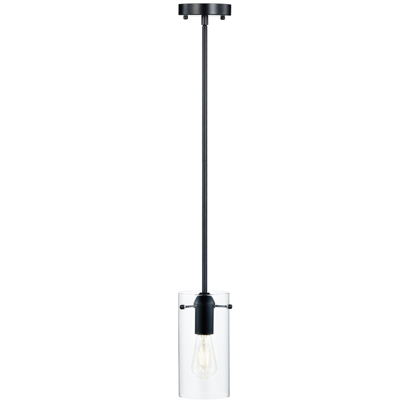 1 - Light Matte Black Single Pendant