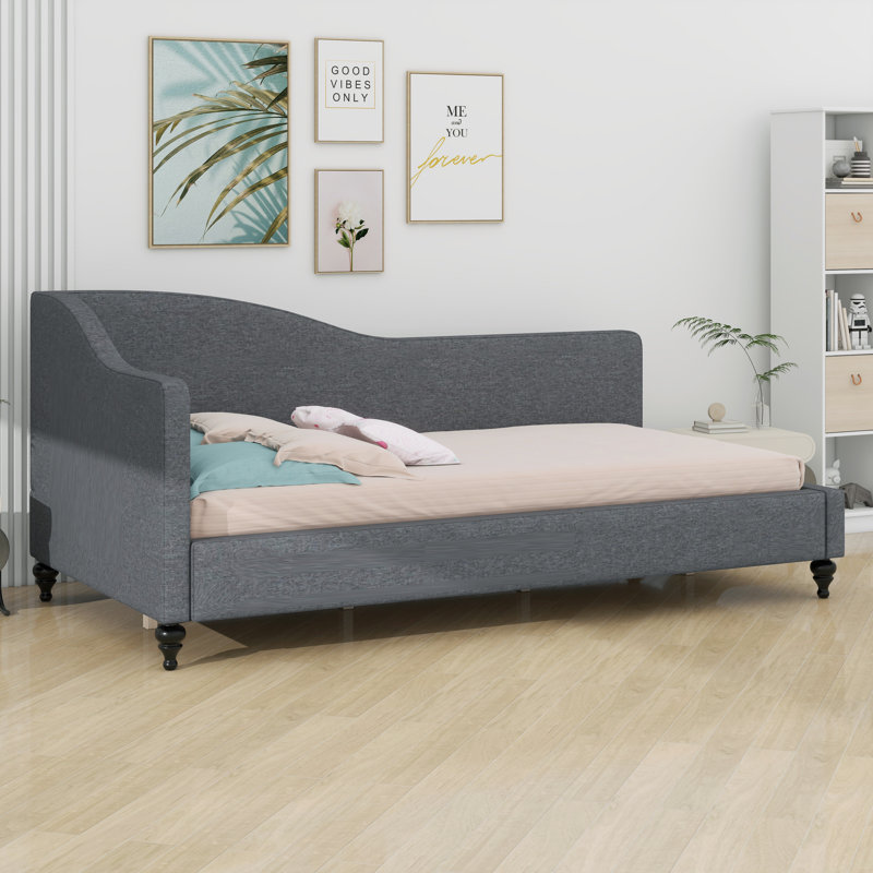 L-Shaped Daybed, With Solid Wood Legs