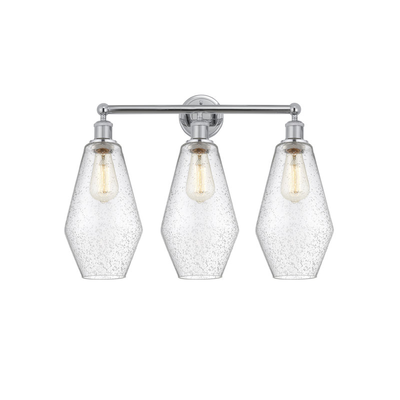 Éclairage pour salle de bain 3 lumières à intensité variable, Bullé, Chrome poli