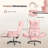 Big and Tall Office Chair, Flip Armrests for Pets & Cross Legged Sitting, Executive Ergonomic Computer Gaming Chair with Foot Rest, Teddy Fleece Wide Seat Reclining Desk Chair-887526005