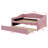 Upholstered Daybed With Light And Trundle-432381083