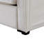 Canapé de style moderne à 4 places de 104 po avec 4 accoudoirs et 4 coussins de style moderne en tissu de lin