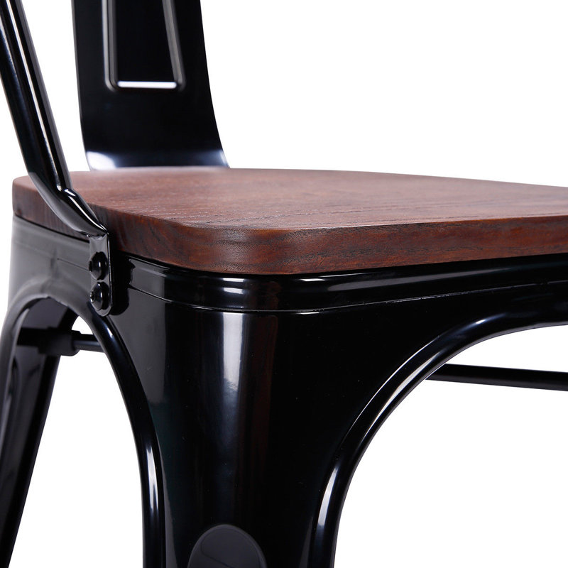Chaise empilable, Noir