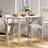 HOMCOM Modern Bar Stools Set Of 2, Upholstered Bar Height Kitchen Stools With Build-In Footrest, Solid Wood Legs, Beige