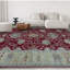 Tapis rouge et or de haute qualité noué à la main Sultanabad