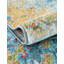 Tapis bleu à motif abstrait Folmar-23841264