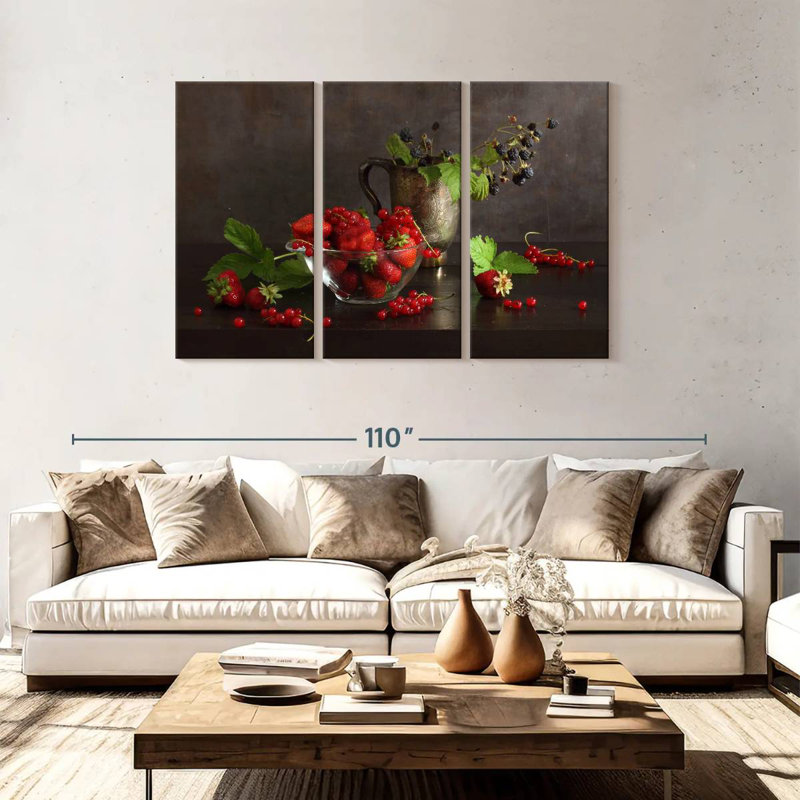 Yarlin Midsummer Berries, 48" H x 74" W