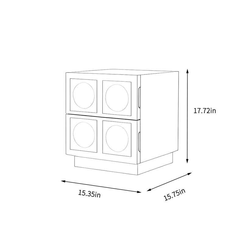 Modern bedroom storage cabinet