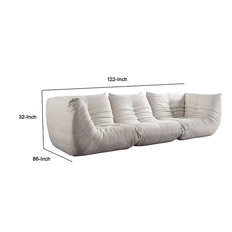 Ensemble de canapé modulaire 3 pièces Ezee