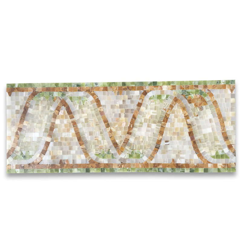 8" x 20" Marble Mosaic Sheet Wall Floor Use Tile