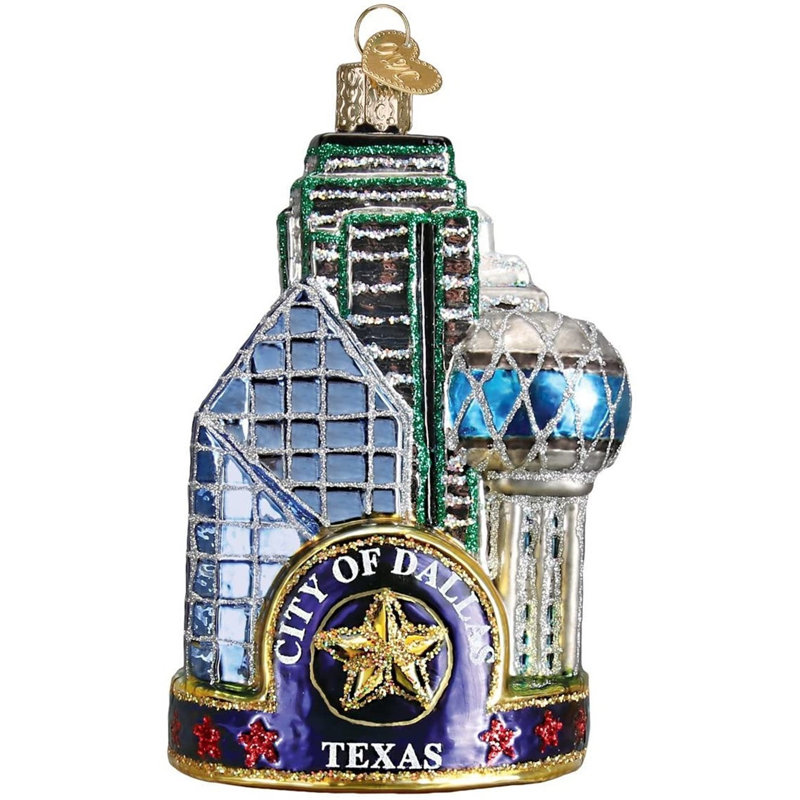 4.25 in. Glass Shatterproof Hanging Figurine Ornament