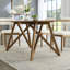 Ensemble de salle à manger Avery, table de salle à manger en trépied avec chaises élégantes, chêne clair-993539238