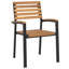 4 - Person Acacia Wood Patio Dining Set with Rectangular Table-89186772