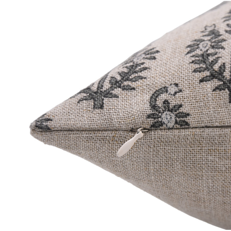  Housse et insert de coussin en lin intérieur / extérieur, 22 po x 22 po