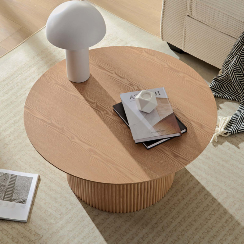 Table basse de 31,49 pouces pour tables basses rondes de style Mid-Century, 17.71" H x 17.71" L x 17.71" W