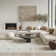 Ebern Designs Reimann Ivory Beige Modern Indoor Rug