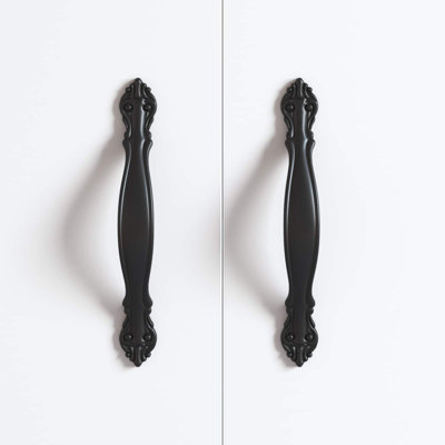 Vidaxl Handle Black Zinc Alloy Cabinet Drawer Pull Door Hardware Knobs Kitchen