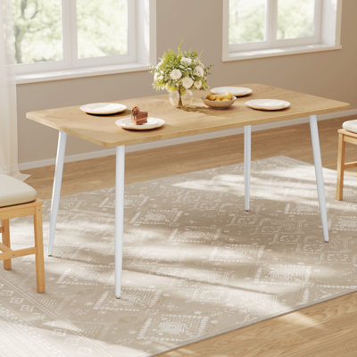 Metal Base Dining Table