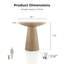 Table de bout ronde en bois massif-854292934