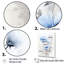 Minimal blanc et bleu sur fond bleu, impression sur toile-175095603-175095601