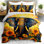 Ensemble d'édredon Vibrant Abstract Elephant, ensemble de literie artistique avec 2 taies d'oreiller, literie douce et lavable à la machine, édredon toutes saisons pour le décor