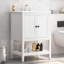 Meuble-lavabo moderne 24 po avec lavabo en céramique, armoire avec tablette ouverte