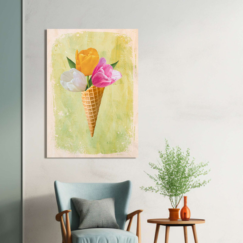 Romantic Ice Cream: Surprise II by Teo Rizzardi - Wrapped Canvas Print, 60cm H x 40cm W