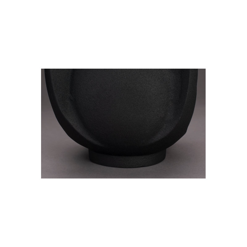 Vase Thiago, Noir, H 15 po x l 11 po x P 9 po