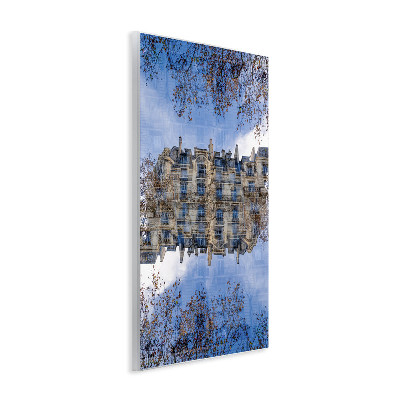 «Architecture Reflections», plaque murale surréalisme par Robin Vandenabeele, H 15 po x l 10 po