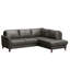 Migues Leather Corner Sofa with Sleeping Function and Storage-1251999406-1251999393