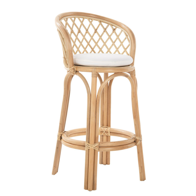 Sandi Upholstered Counter Stool, Bar Stool (30.5” Seat Height), Natural