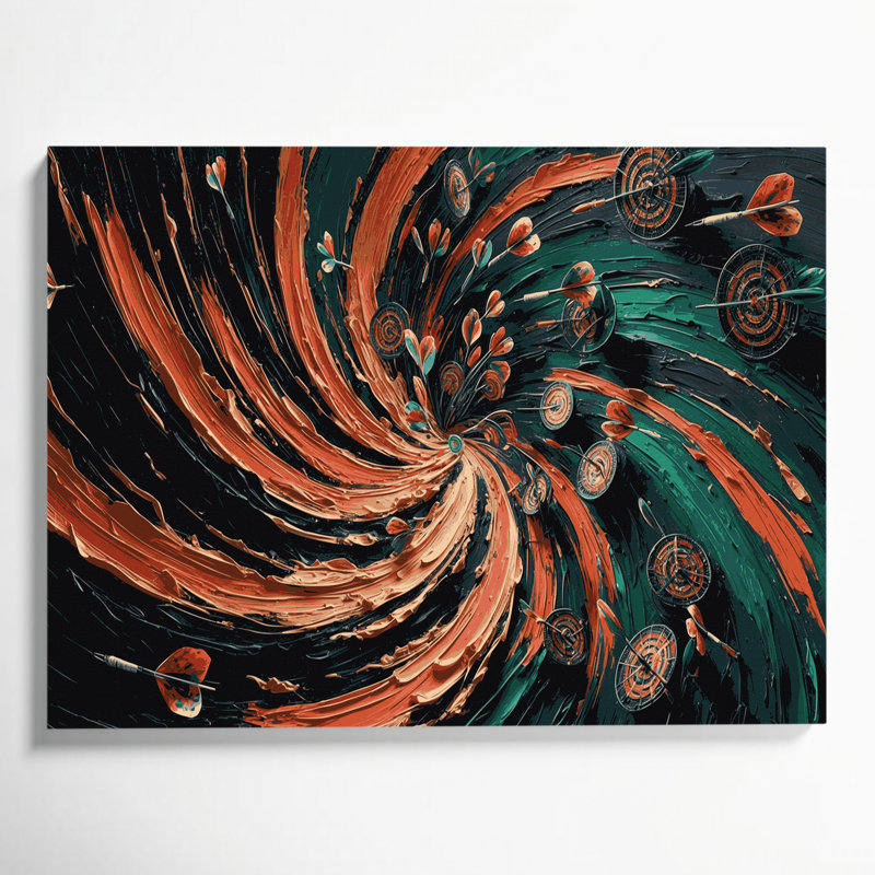 Art mural sur toile bleu, 20" H x 30" W