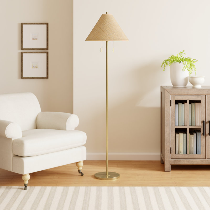 Donati 66'' Gold Traditional Floor Lamp