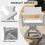 Chaise de salle à manger pivotante d'extérieur en aluminium avec coussin Sunbrella