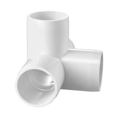 4-Way PVC Fittings 10-Pack PVC Pipe Joints Elbow Connector For 1" PVC Pipe