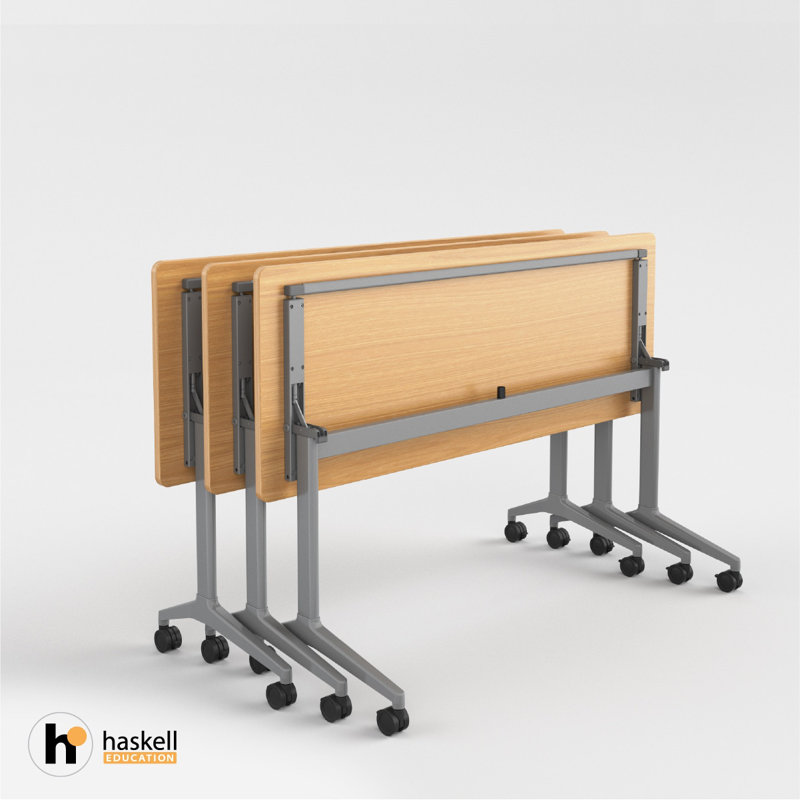 Mobile Flip/Nesting table, Fusion Maple