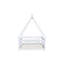 Lit simple en forme de tente, lit tipi avec garde-corps et lattes-461412307