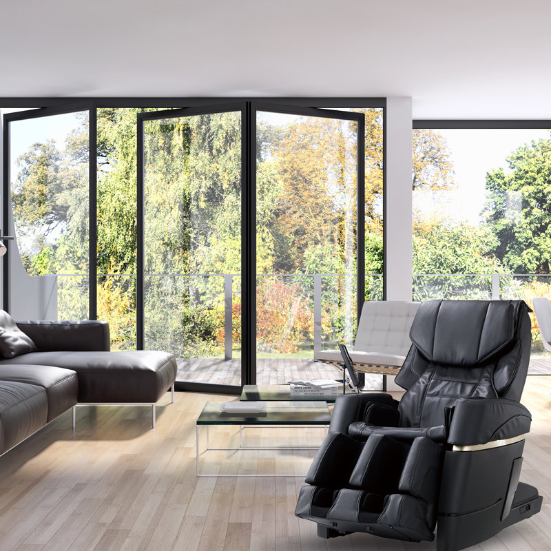 Jp970 (noir) - Fauteuil de massage 4D fabriqué au Japon avec écran tactile