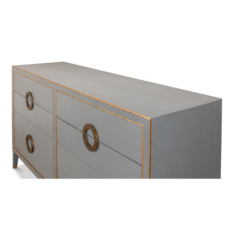 Shagreen 76'' W Sideboard, Storm Gray