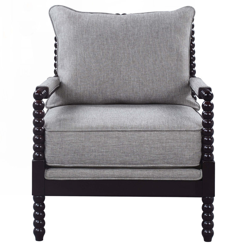 Upholstered Accent Chair, Gray