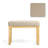 Modern Upholstered Shoe-Changing Bench, Solid Wood Frame, Soft Seat, Compact Entryway Stool for Foyer and Hallway-1186412682